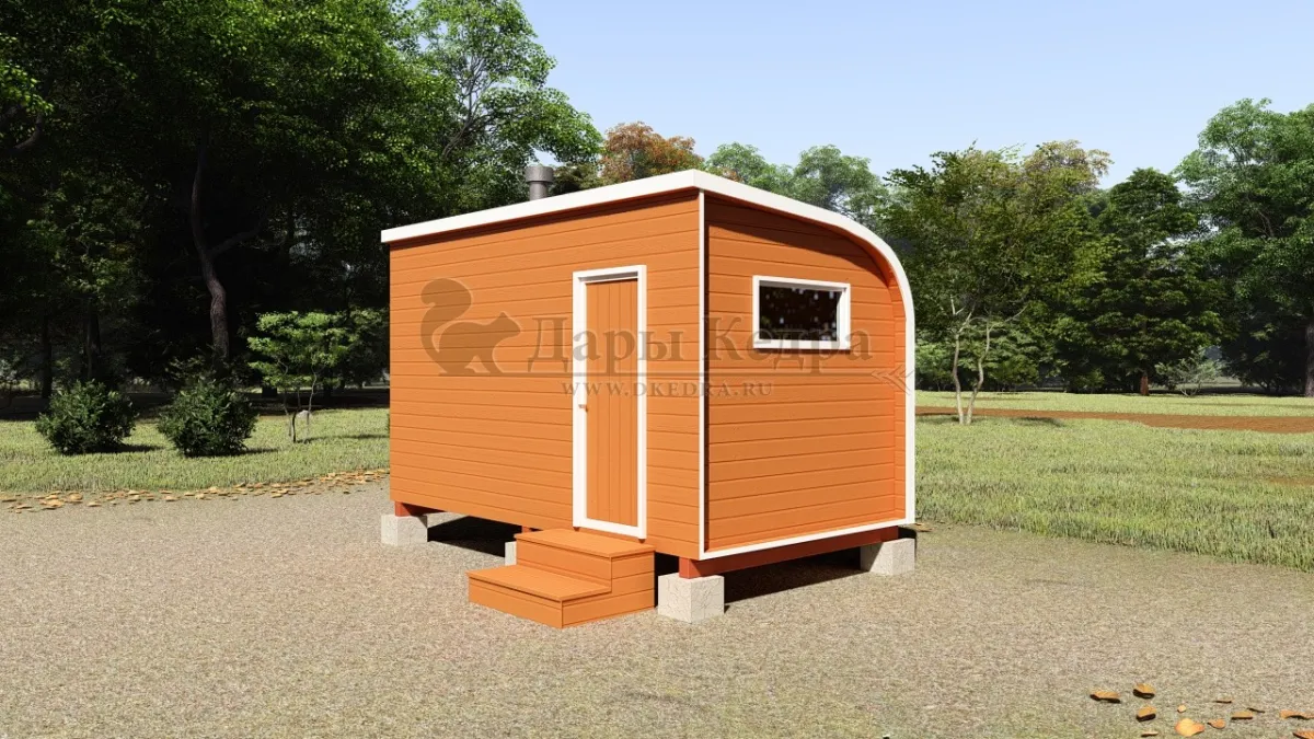 Баня «Парус» из кедра 4х2,2 метра