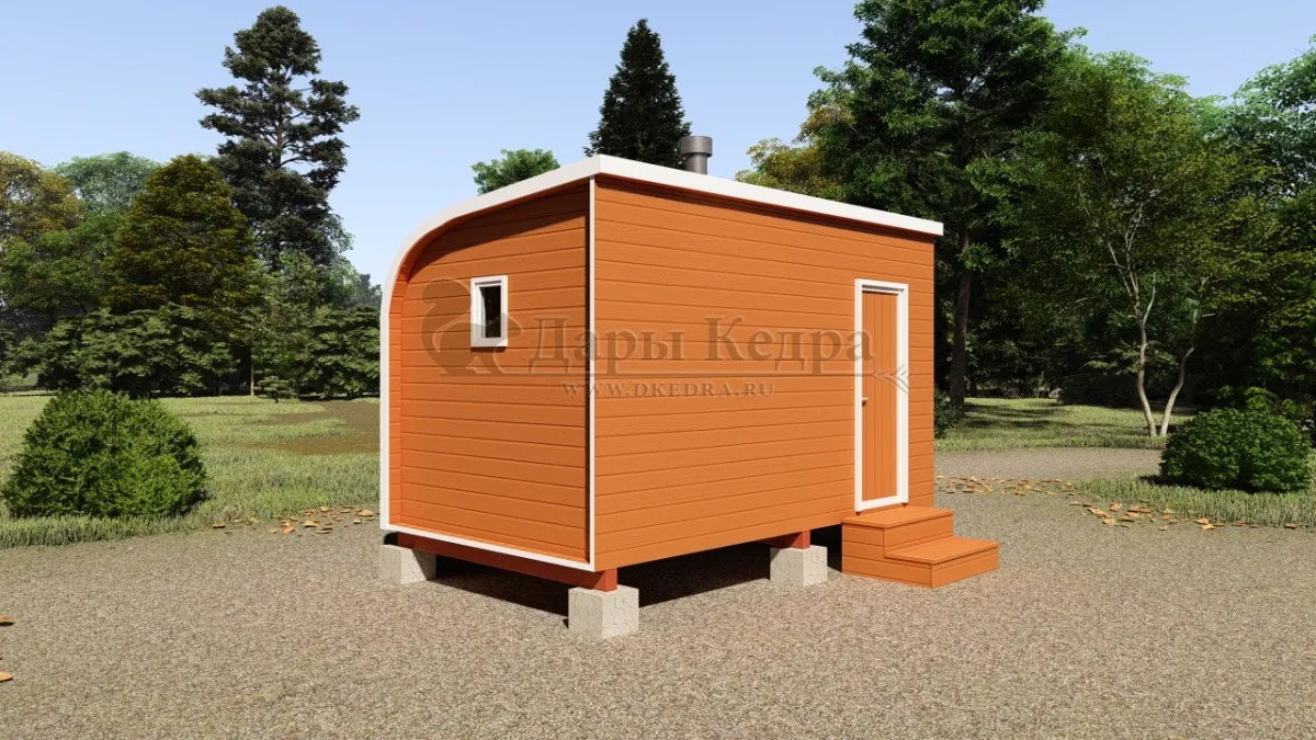 Баня «Парус» из кедра 4х2,2 метра