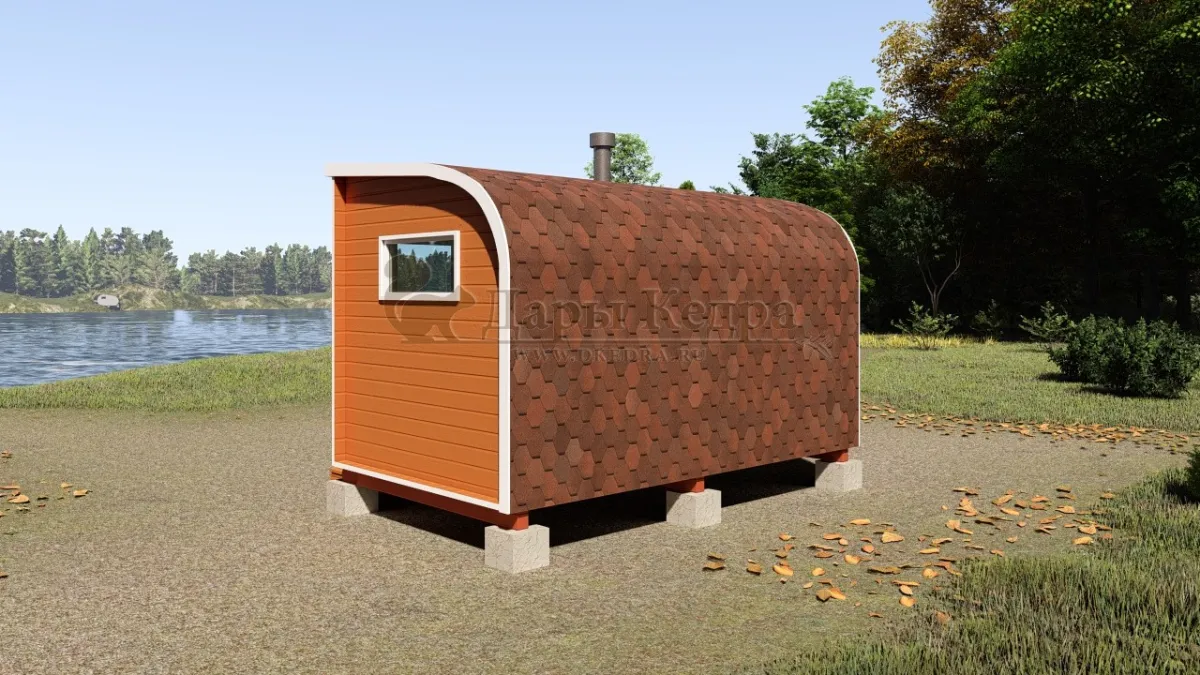 Баня «Парус» из кедра 4х2,2 метра